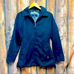 London Fog lined black coat -Size S